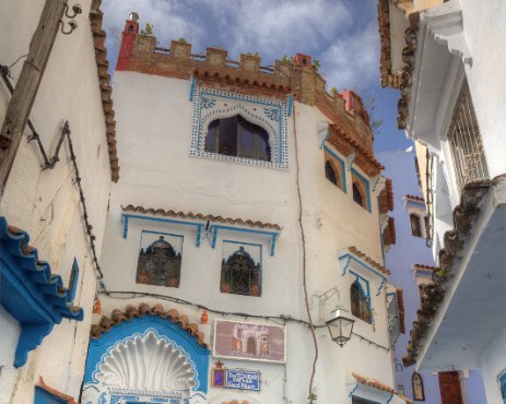 G37A3159_60_61 Chefchaouen, la pittoresque petite ville du nord du Maroc, célèbre pour ses murs bleus.