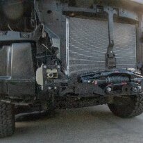 installation treuil 5,4 tonnes Installation du treuil et nouveau support du radar avant. Installation of the 5.4-ton winch and new front radar mount.