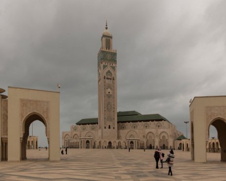 G37A3763 La mosquée Hassan-II, l'une des plus grande au monde avec un minaret de plus de 200 m de haut.